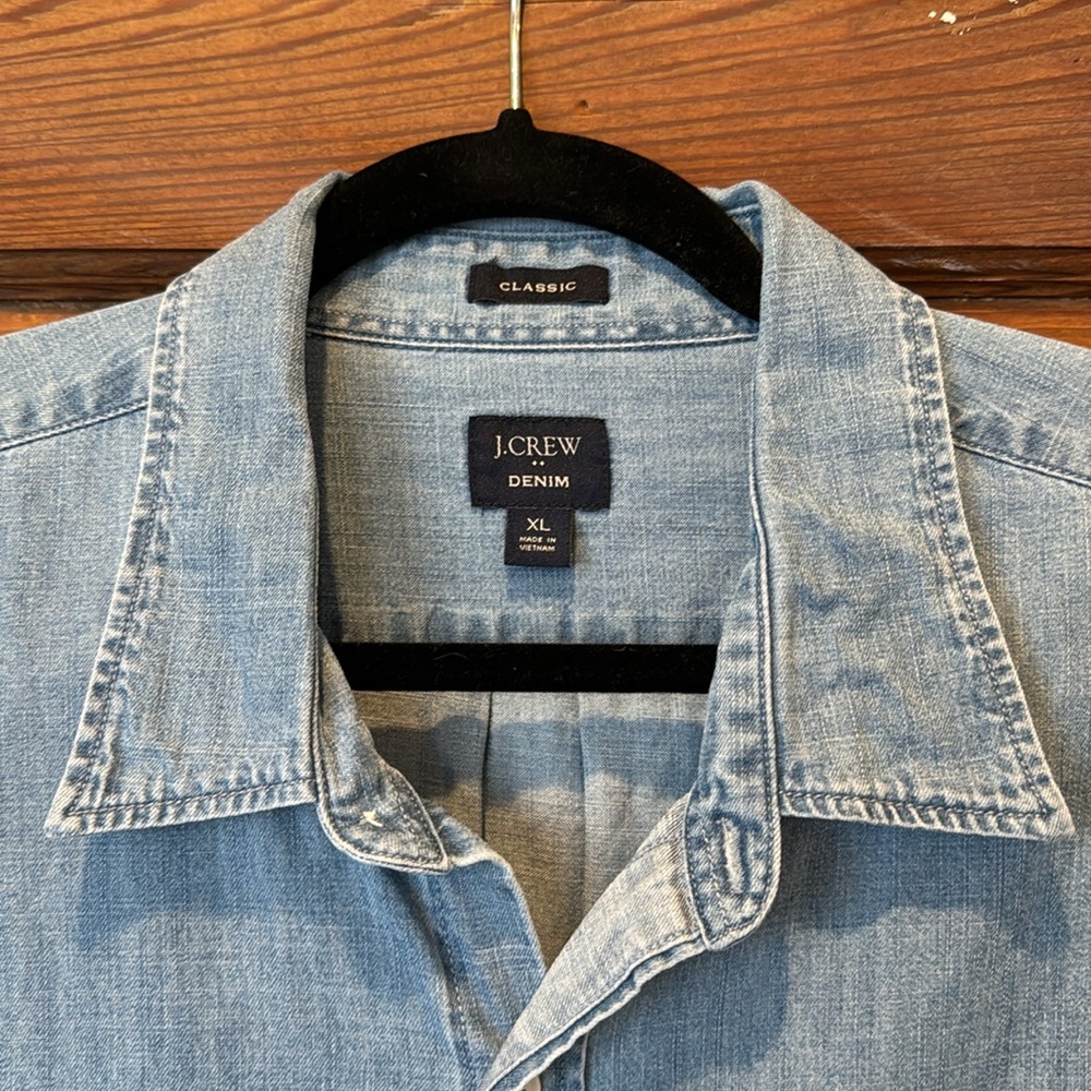 J. Crew long sleeve chambray button down